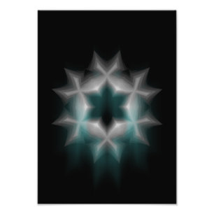 Snowflake - foto afdruk