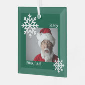 Snowflake Foto Ornament (Voorkant links)