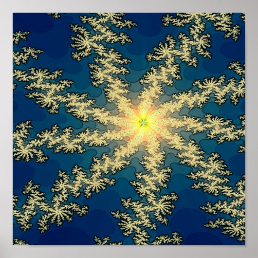 Snowflake Fractal Poster (Voorkant)