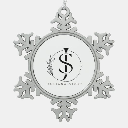 Snowflake Framed Ornament (Voorkant)