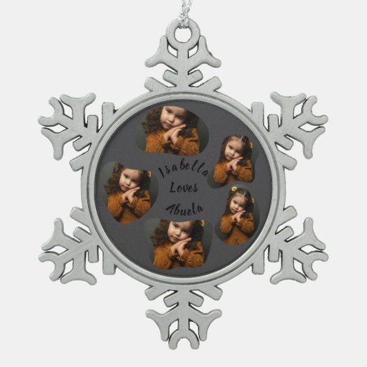 Snowflake Framed Ornament (Voorkant)