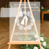 Snowflake Frosted Winter Wedding Welcome