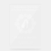 Snowflake Frosted Winter Wedding Welcome (Recto)