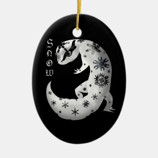 Snowflake Gecko Ornament (Voorkant)