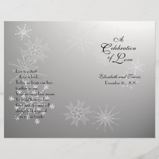 Snowflake Gems programme Argent (Devant)