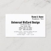 Snowflake geprinte chocolade labrador Retriever Visitekaartje (Achterkant)