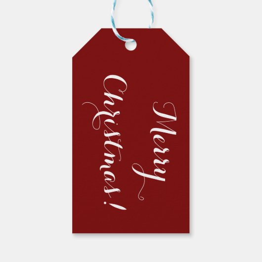 Snowflake Gift Tag Cadeaulabel (Achterkant)