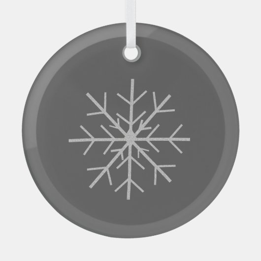 Snowflake Glas Ornament (Voorkant)