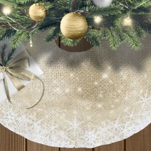 Snowflake Glitter en Shine Gold ID671 Kerstboom Rok