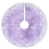 Snowflake Glitter en Shine Violet ID671 Kerstboom Rok (Voorkant)