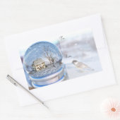 Snowflake Globe Cadeau de Noël Étiquettes (Enveloppe)