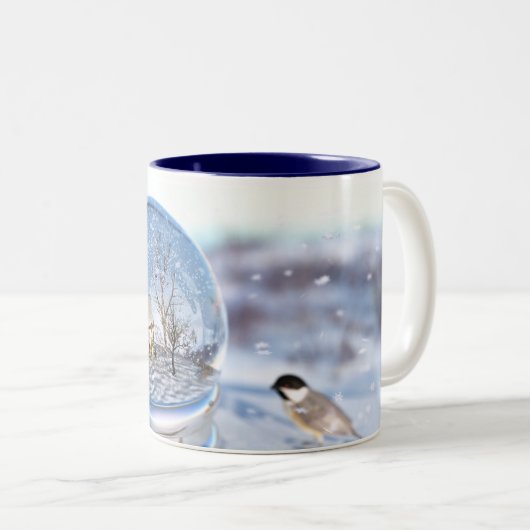 Snowflake Globe Mug (Devant droit)