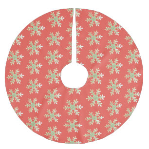 Snowflake Green Red Pattern Kerstboom Rok