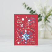 Snowflake Greetings I Briefkaart (Staand voorkant)