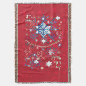 Snowflake Greetings I Deken (Voorkant Verticaal)