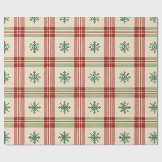 Snowflake Grid  Cadeaupapier (Vlak)