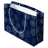 Snowflake Groot Cadeauzakje (Achterkant Gekanteld)