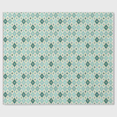 Snowflake Harlequin MCM Blue Cadeaupapier (Vlak)