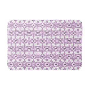 Snowflake Heart Patroon - Aangepaste achtergrondkl Badmat