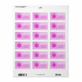 Snowflake Holiday Adres label (Full Sheet)