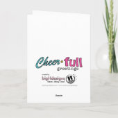 Snowflake Holiday Card Feestdagen Kaart (Achterkant)