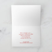 Snowflake Holiday Carte de voeux photo pleine saig (Intérieur)