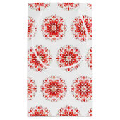 Snowflake Holiday Gift Bag Klein Cadeauzakje (Achterkant)