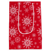 Snowflake Holiday Gift Bag Medium Cadeauzakje (Achterkant)