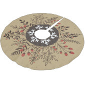 Snowflake Holiday met kerstmis Kerstboom Rok (Gekanteld)