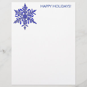 Snowflake Holiday Stationery