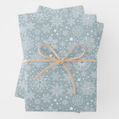 Snowflake Holiday Wrapping Paper Sheets (In situ)