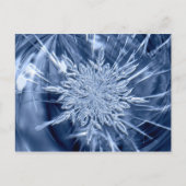 Snowflake Ice Crystal Briefkaart (Voorkant)