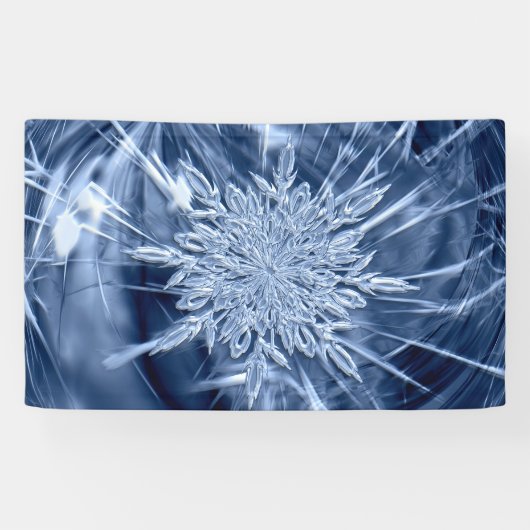 Snowflake Ice Crystal Spandoek (Horizontaal)