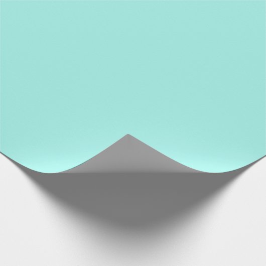 Snowflake ijskant winterwit en blauwgroen elegant cadeaupapier (Hoek)
