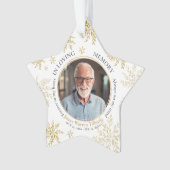 Snowflake In Loving Memory Memorial Star Christmas (devant)