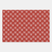 Snowflake in rood inpakpapier vel (Voorkant)