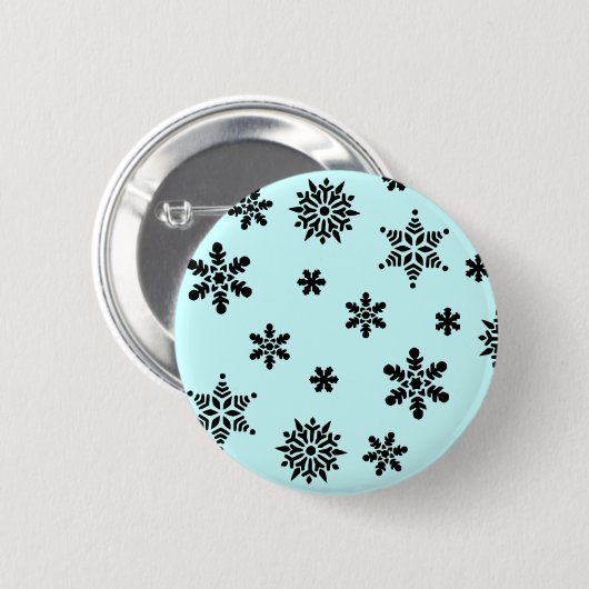 Snowflake Invasion Pattern Button (Voorkant /achterkant)