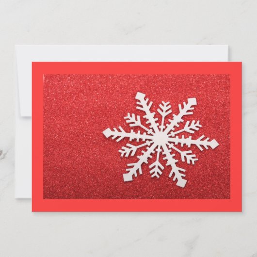 Snowflake Invitation Kaart (Voorkant)