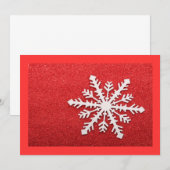 Snowflake Invitation Kaart (Voorkant / Achterkant)