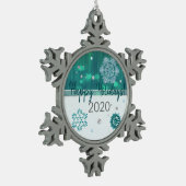 Snowflake Jeweled 3D Tin Sneeuwvlok Ornament (Links)