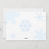 Snowflake Joyeuses Fêtes Photo Carte Plat (Dos)