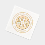 Snowflake Joyeux Noël Joyeux Joyeux Vacances Perso (Gauche)