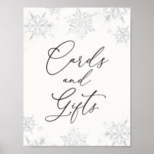 Snowflake-kaarten en Poster van Gifts