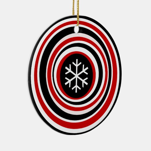 Snowflake Keramisch Ornament (Rechts)