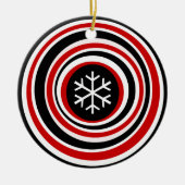 Snowflake Keramisch Ornament (Voorkant)