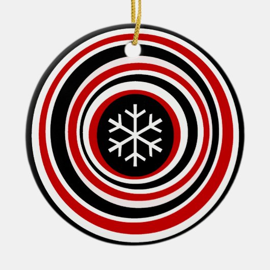 Snowflake Keramisch Ornament (Voorkant)