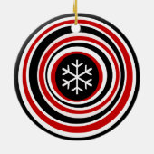 Snowflake Keramisch Ornament (Achterkant)