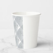 Snowflake kerst in grijs en wit* papieren bekers (Links)