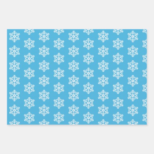 Snowflake kerst inpakpapier vel (Voorkant 2)