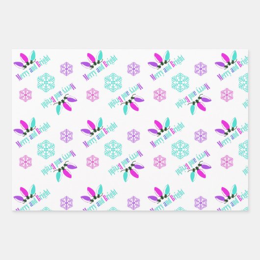 Snowflake kerst inpakpapier vel (Voorkant)